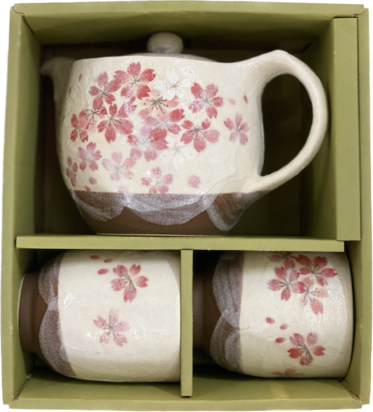 HEIAN SAKURA TEA POT & 2 cup set